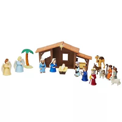 BibleToys 19-Piece Nativity Play Set with Book | Bed Bath & Beyond