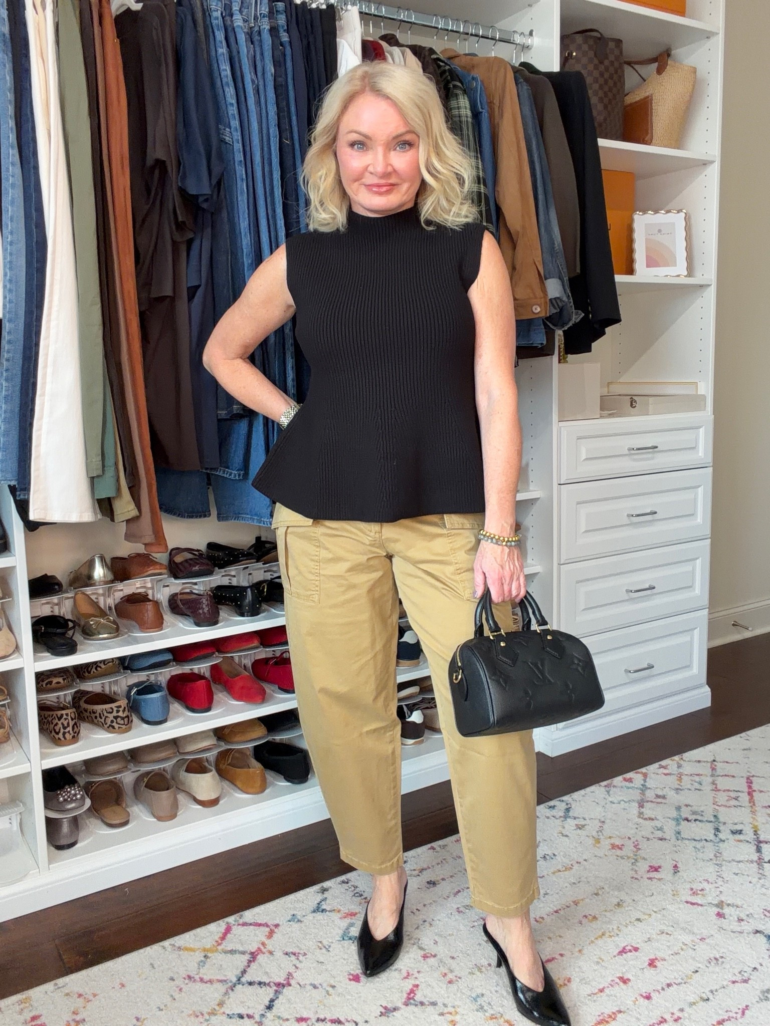 Would you believe this outfit is Walmart??? 🤯 I have no words. The peplum sweater is SO good! And the pants are both comfy and polished. I’m westing a Medium sweater (although I could have worn a Small) and a 4 in the pants. Shoes fit TTS.  The bag is a splurge that elevates the look. 

Fall outfits
Fall outfits women over 50
Walmart fashion
Petite friendly
Over 40

#LTKxWalmart #LTKootd #LTKOver40