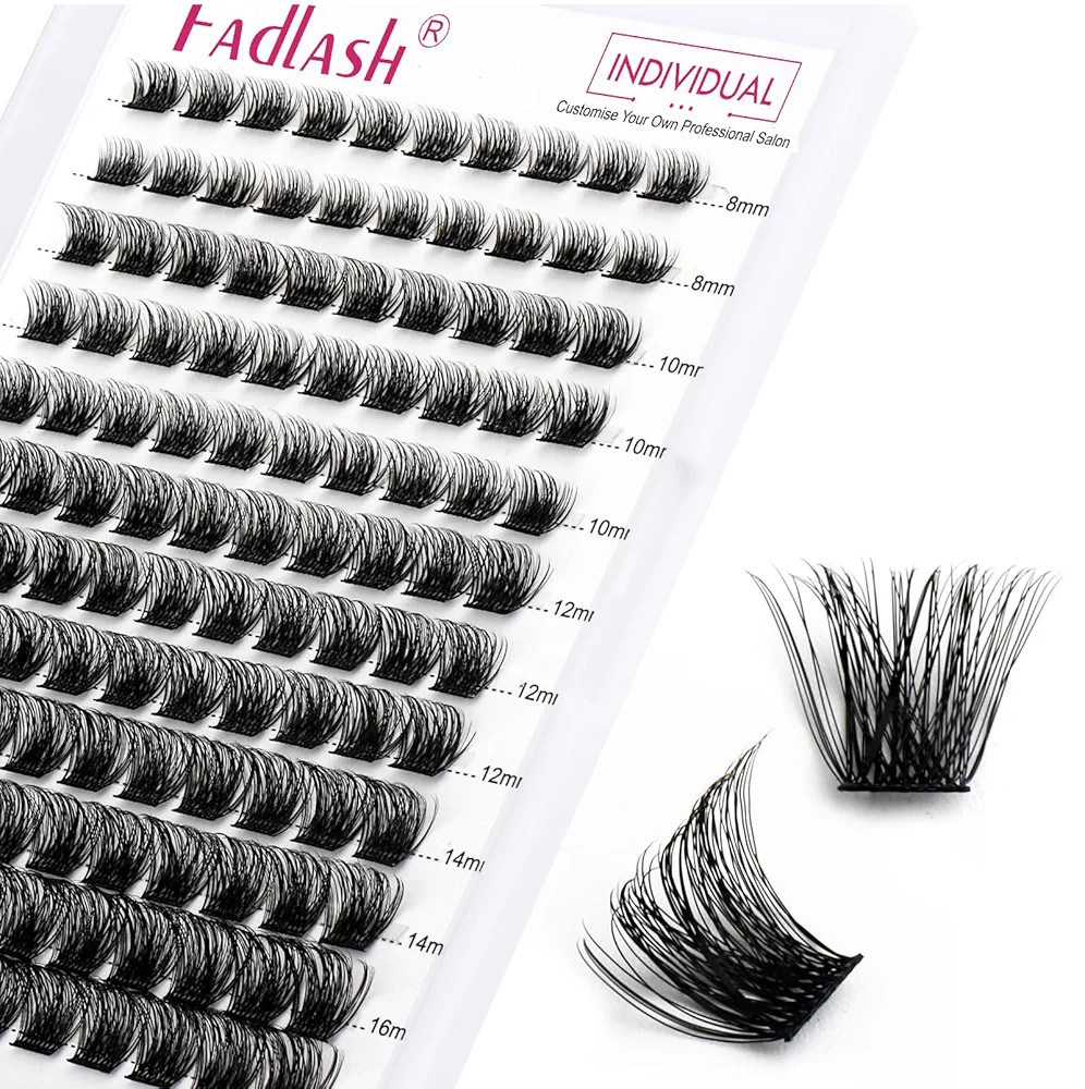 Lash Clusters DIY Eyelash Extensions 144 Clusters Lashes D Curl 0.07 Natural Individual Lash Exte... | Amazon (US)