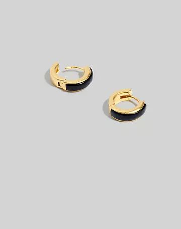Darkstone Huggie Hoop Earrings | Madewell