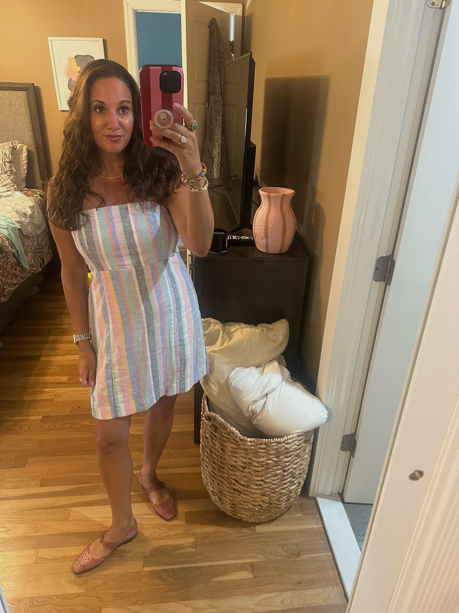 Had a birthday bar crawl this weekend and wore this Gap Factory striped dress- perfect for the 90° humid weather. #Dress is under $40 and I’m in a small!

#LTKootd #LTKOver40 #LTKSeasonal