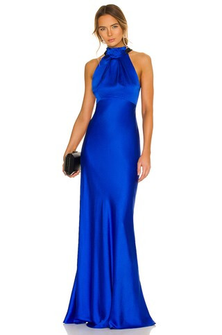 SALONI Michelle Dress in Azure Blue from Revolve.com | Revolve Clothing (Global)
