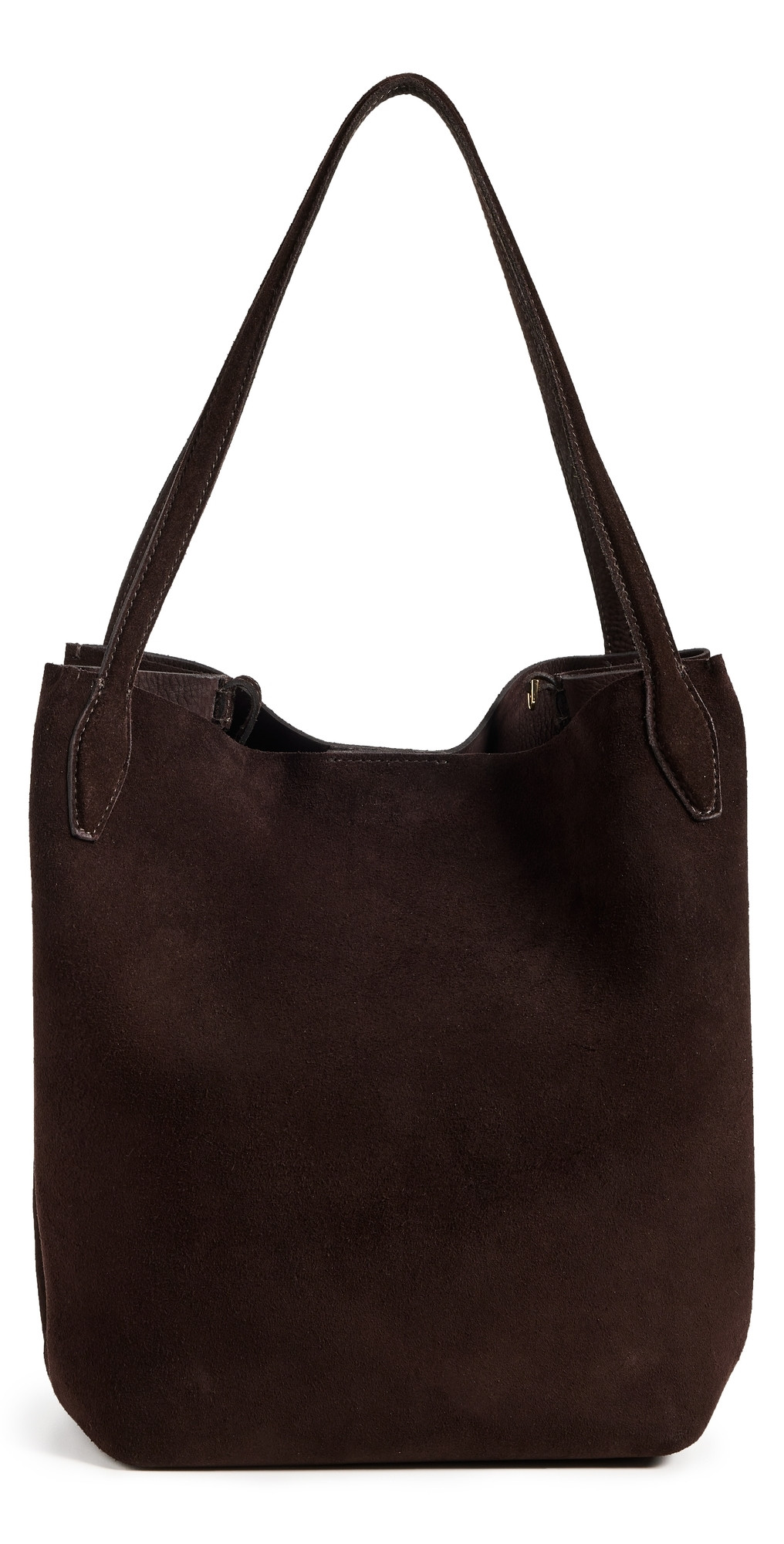 Madewell Suede Soft Grain Shopper Tote Dark Carob One Size | Shopbop
