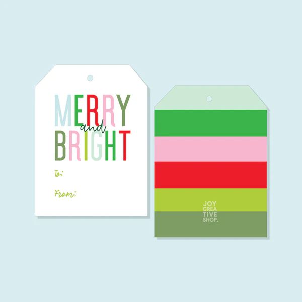 TO FROM Merry and Bright Holiday Gift Tag | Joy Creative Shop