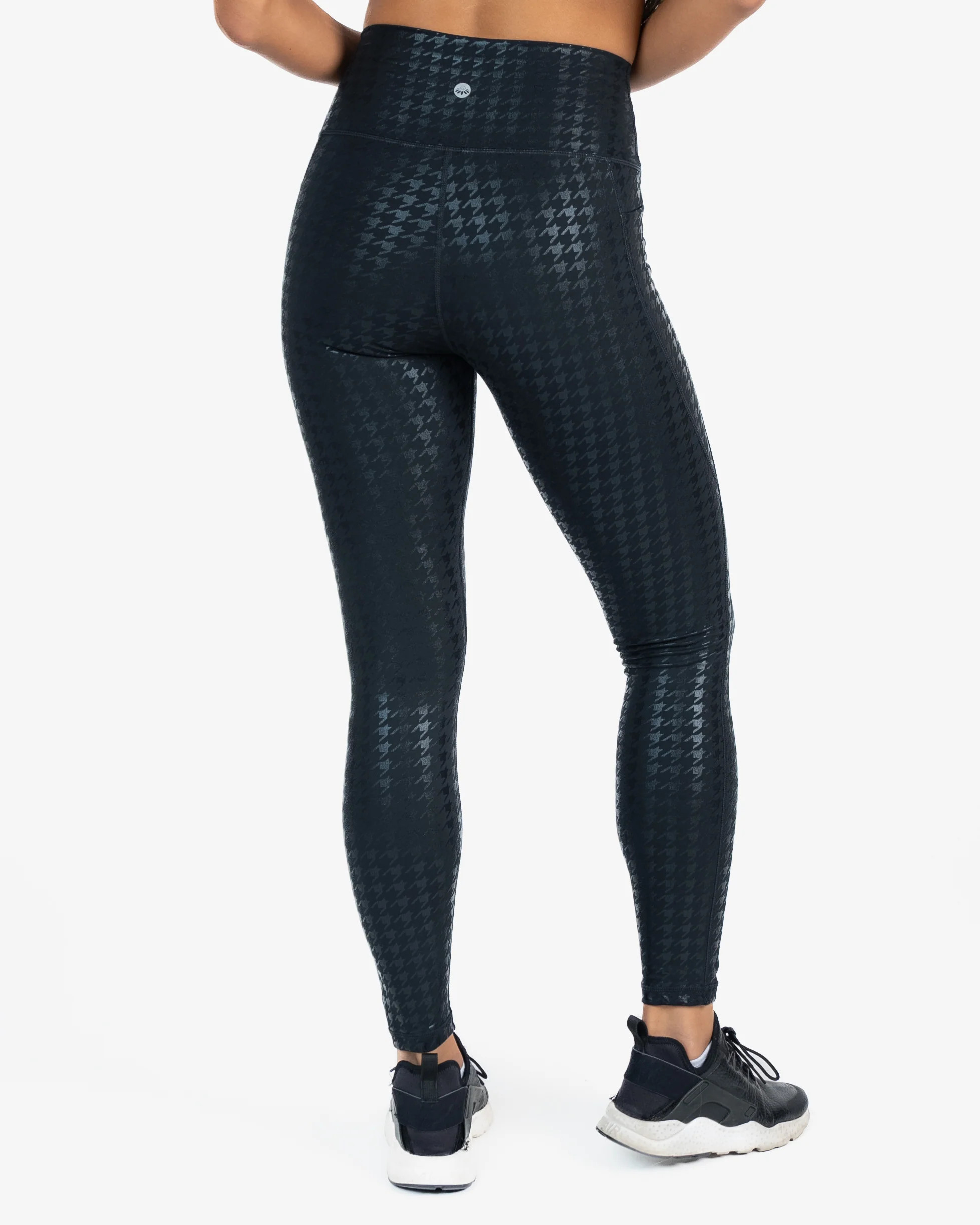 Skin Shakti Leggings (27 in. inseam) - Black Houndstooth | Senita Athletics