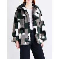 L-Zeky patchwork faux-fur jacket | Selfridges