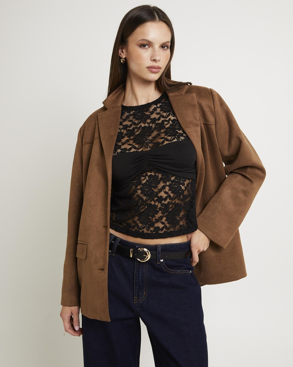 Subtitled - Sophia Suede Blazer - Coats & Jackets (TAN) Sophia Suede Blazer | THE ICONIC (AU & NZ)