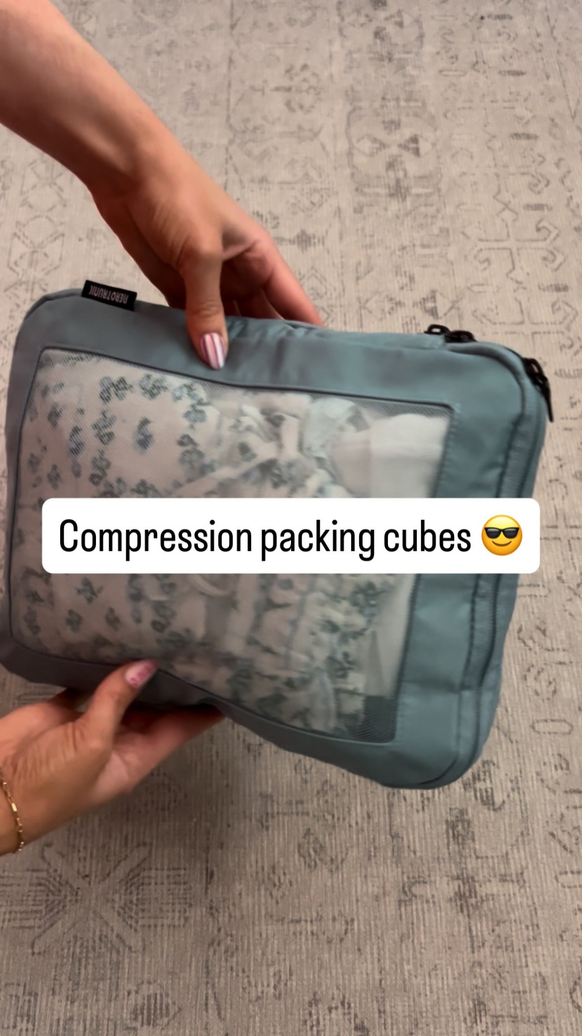 Compression packing cubes made packing for my kids a breeze 😎