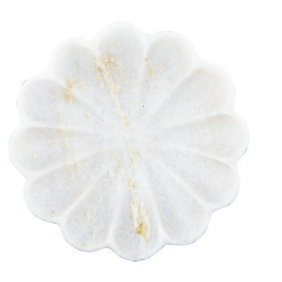 Storied Home Carved Marble Flower Shape Dish | Target