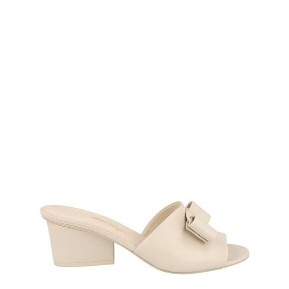 Ferragamo Valery 55 Leather Mules White Womens | Poshmark