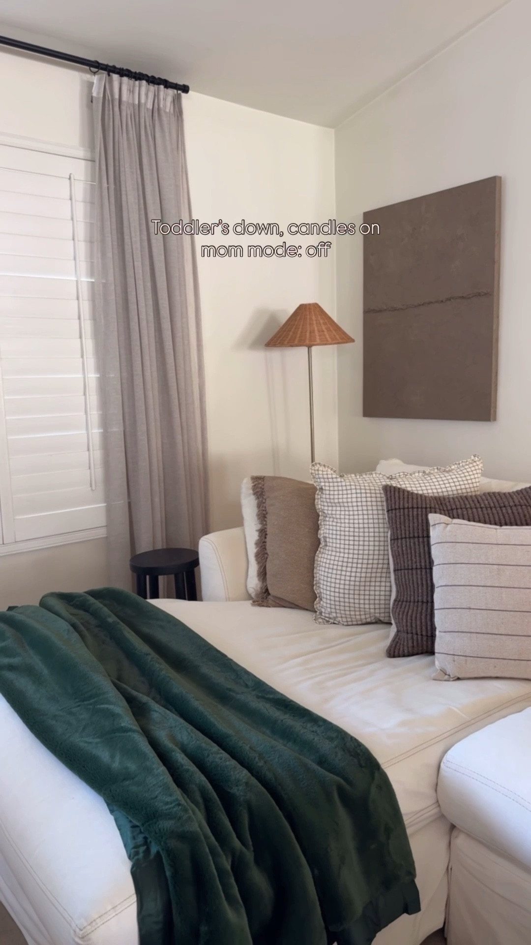 Mom mode: off 🍷 Snuggled up with my @littlegiraffeislove soft-luxe blanket and a glass of wine — ultimate pairing x shop the Vineyard Collection on my @shop.ltk #Ad #LittleGiraffe #liketkit 

#LTKHome #LTKmomlife #LTKselfcare