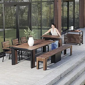 Transformer Table - Extendable Outdoor Dining Set up to 12, Expandable Patio Table, Weather-Resis... | Amazon (US)
