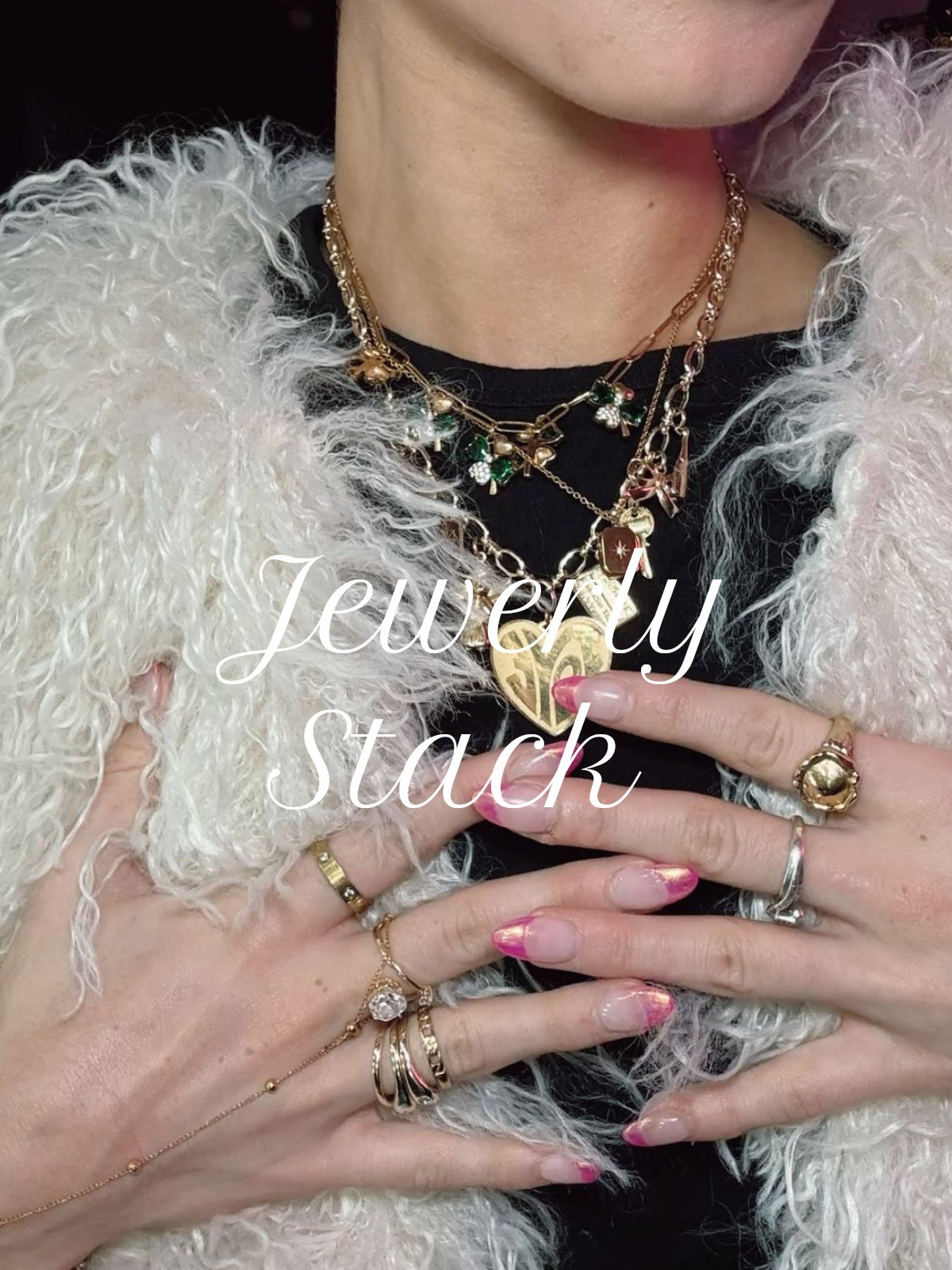 Jewelry Stack ✨🪽 
-
Thick gold charm necklace is a small business called @shopcoastalcaviar! 
-
Gold jewelry stack, jewelry stack, gold jewels, stack, bracelets, rings, necklaces. #jewelry #stack #goldstack #ltkit #ltk #festivalszn 

#LTKActive #LTKSeasonal #LTKFestival