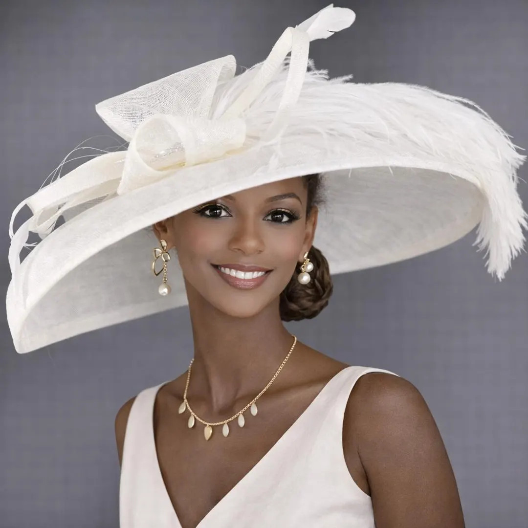 Wide Brim Kentucky Derby Hat, Ascot Hat for Wedding & Tea Party, Garden Party Hat, Mother of the ... | Etsy (US)