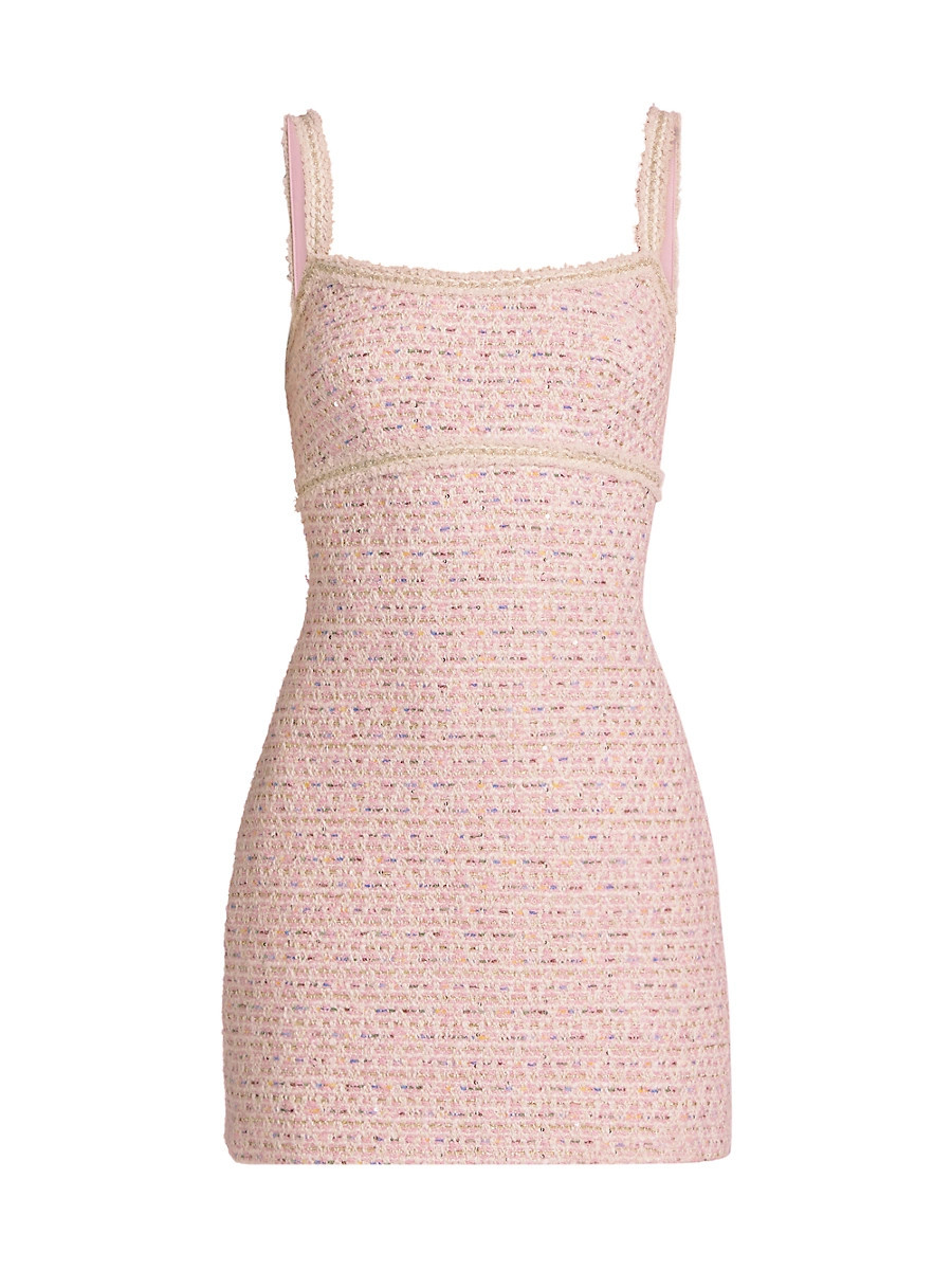 Women's Odalys Tweed Minidress - Pink Tweed - Size Small | Saks Fifth Avenue