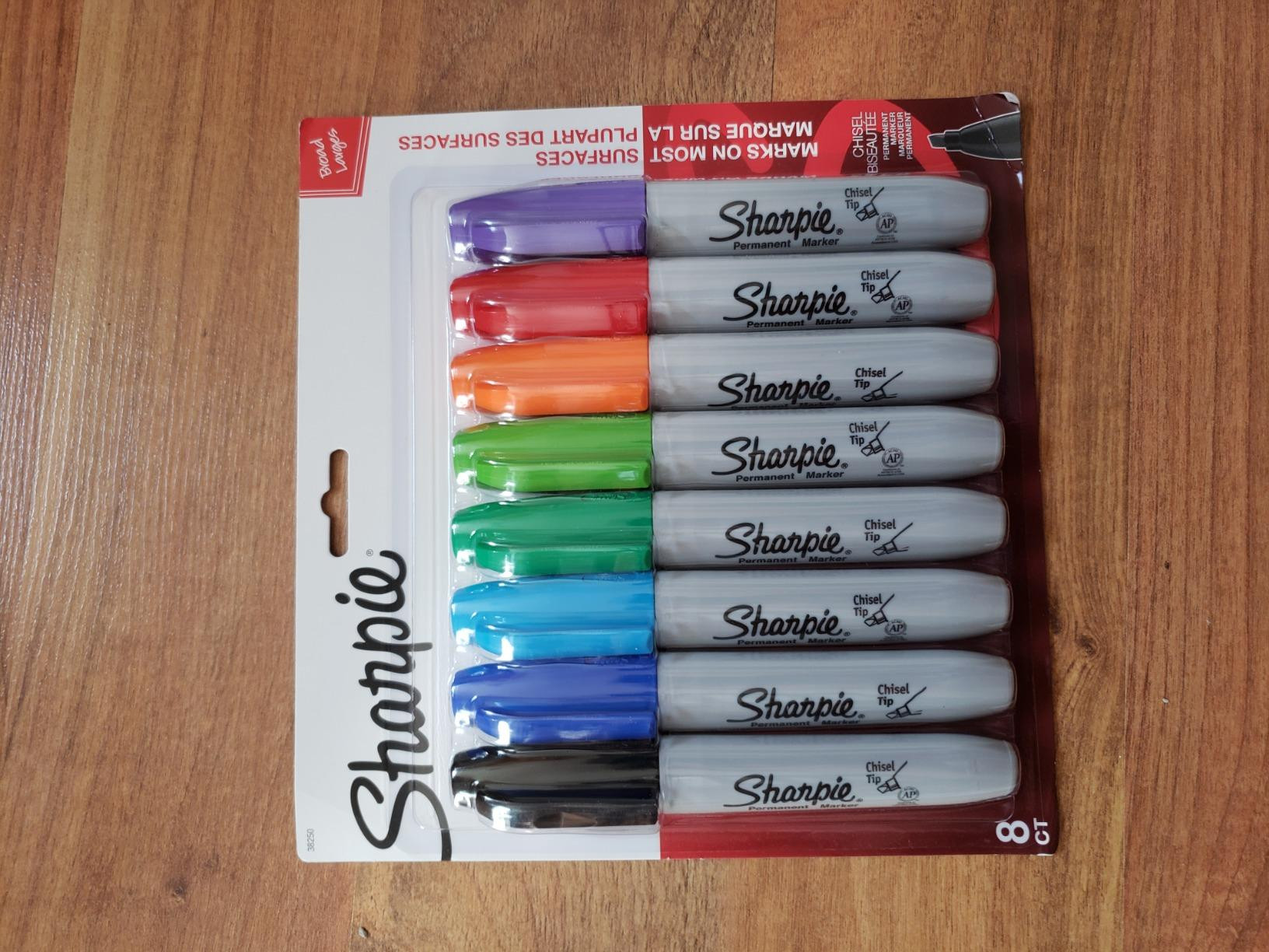 SHARPIE Permanent Markers, Chisel Tip, Classic Colors, 8 Count | Amazon (US)