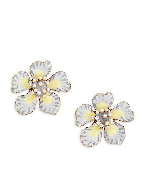 Enamel Flower Earrings | Saks Fifth Avenue
