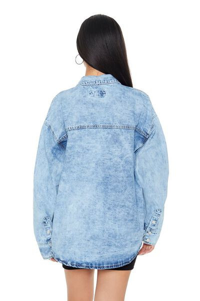 Acid Wash Denim Shirt | Forever 21