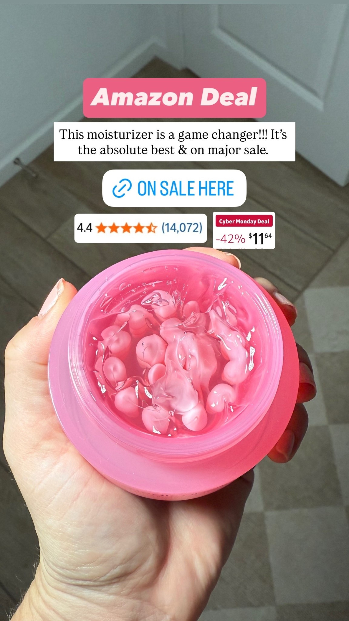 This moisturizer is a game changer!!! It’s the absolute best & on major sale.  Amazon Deal