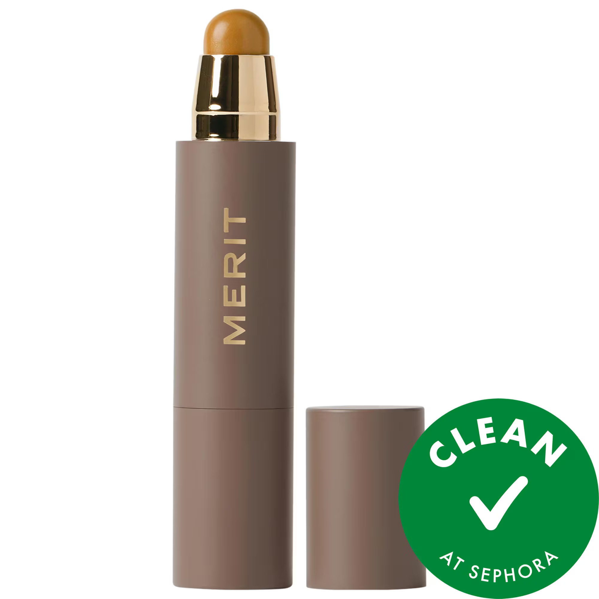 MERIT The Minimalist Perfecting Complexion Foundation and Concealer Stick Buff .23 oz | Sephora (US)