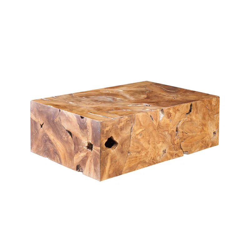 Teak Chunk Teak Slice Coffee Table | Wayfair Professional