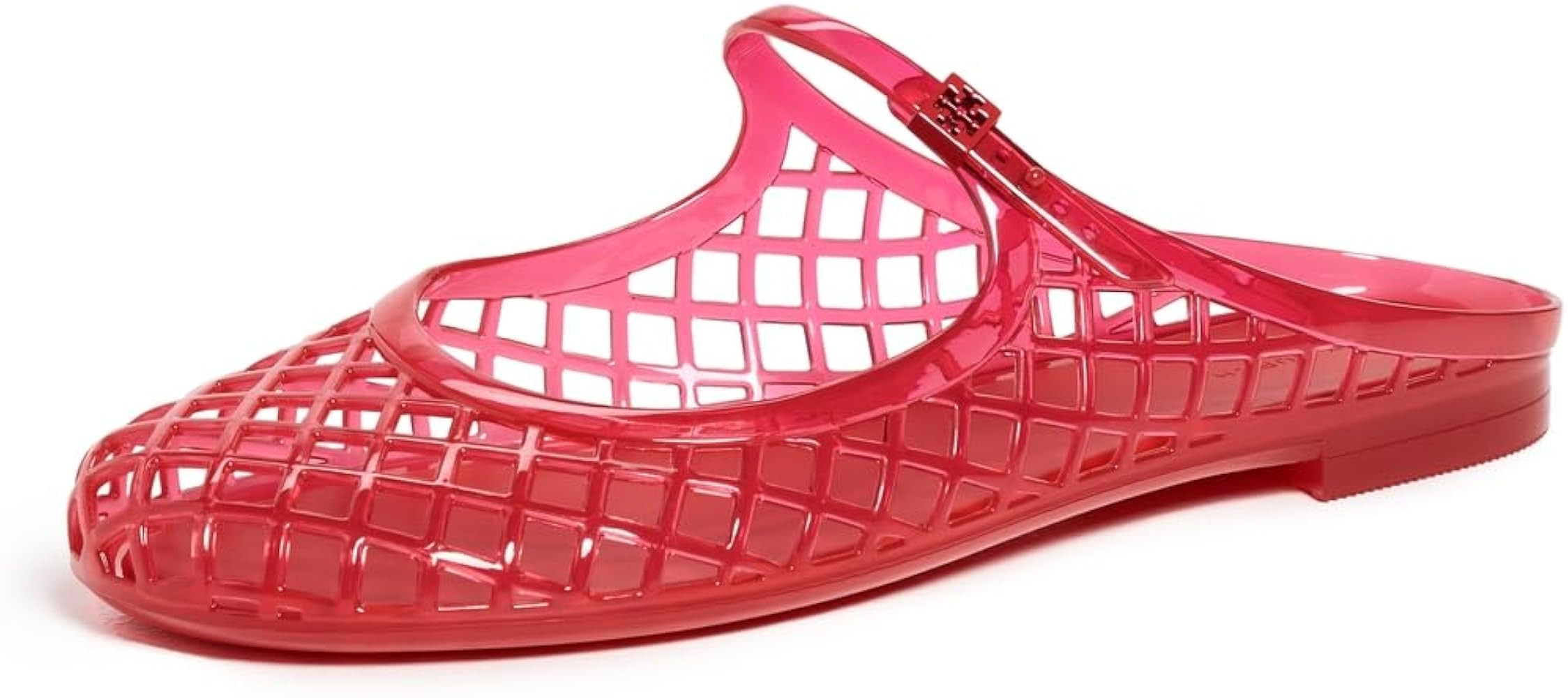 Amazon.com | Tory Burch Women's Mellow Mary Jane Jelly Flats, Red Volcano, 10 Medium US | Flats | Amazon (US)