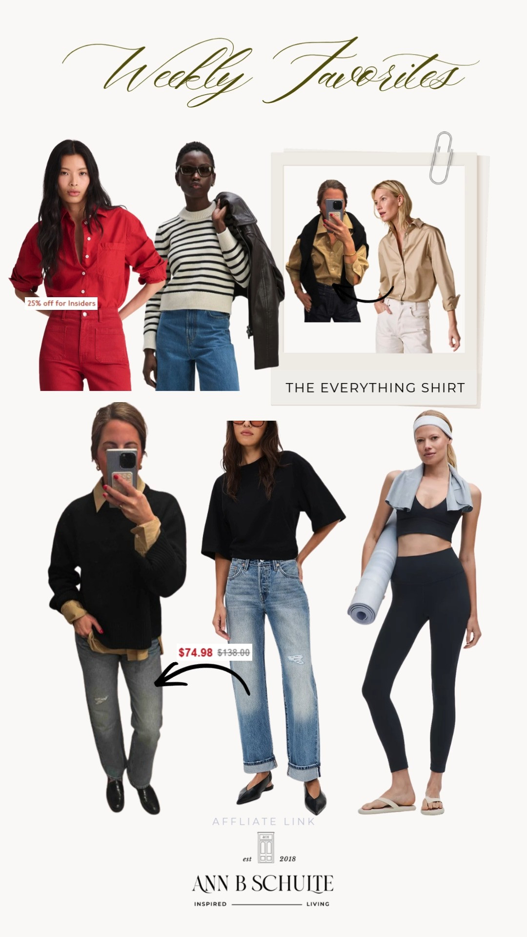 Our weekly faves just dropped and the vibe is all things happy. Cozy feels, bright energy, and a dash of everyday sparkle 🌷💛✨#LTKFinds #StyleInspo #OOTDIdeas #FashionEdit #LTKStyle #TrendingNow #LifestyleGoals #OutfitInspiration #LTKCreator #WeeklyFaves 

 #LTKootd #LTKActive #LTKSaleAlert