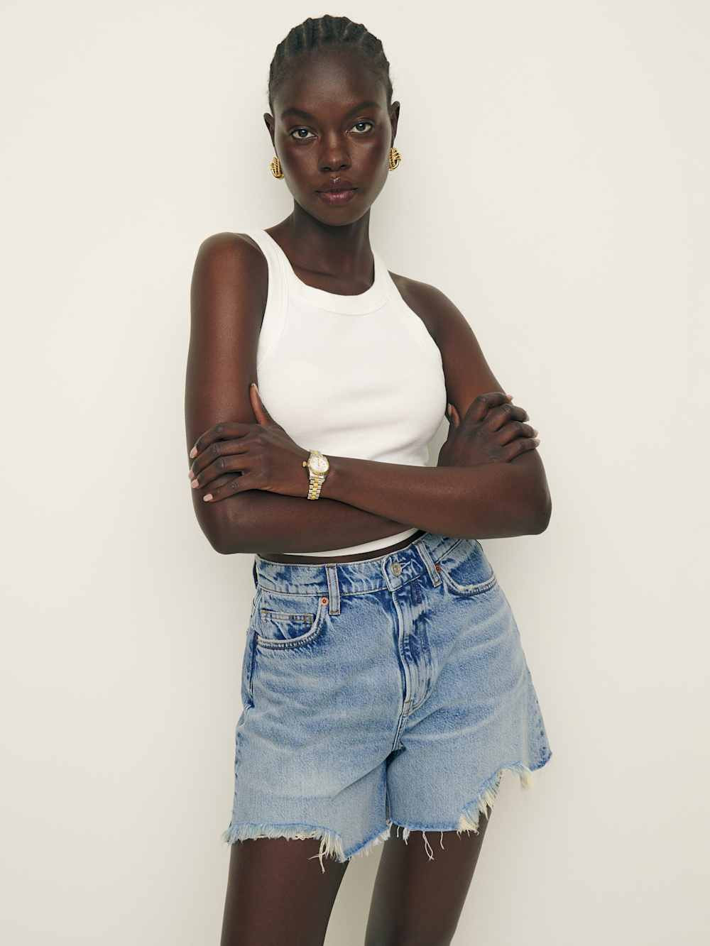 Wilder High Rise Relaxed Jean Shorts | Reformation (Global)