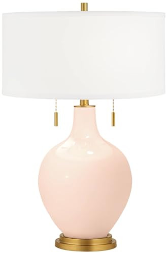 Color + Plus Linen Toby Brass Accents Table Lamp | Amazon (US)