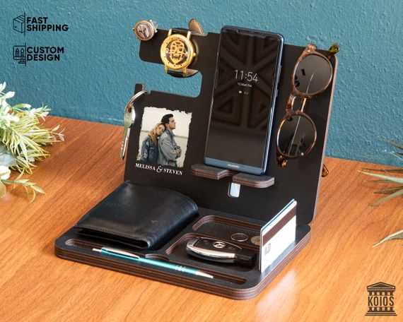 Mens Birthday Gift, Husband Tech Accessories, Docking Station, New Job Gift, Personalized Gifts f... | Etsy (US)