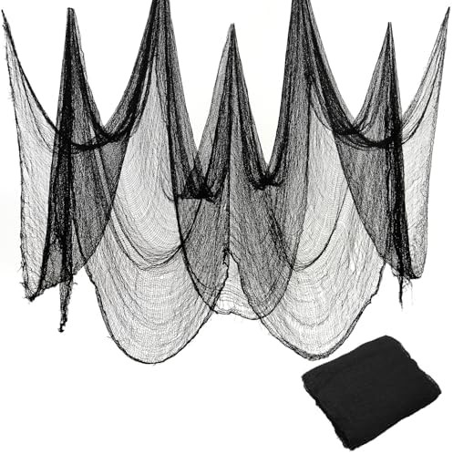 Land Guard Halloween Gauze Cloth, Black Creepy Cloth, 40×200 Inch Creepy Fabric Halloween for Ha... | Amazon (US)