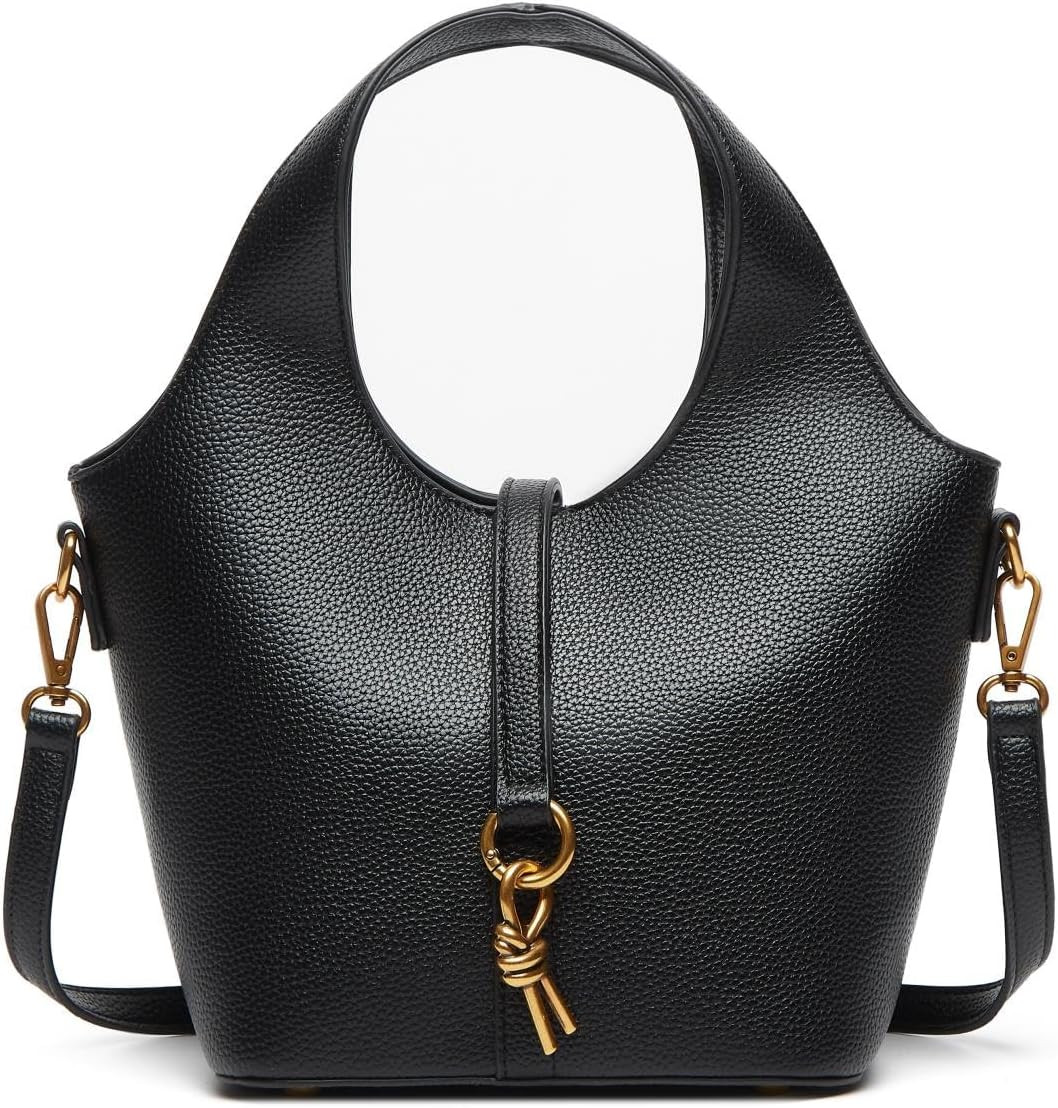 Women Bucket Bag PU Leather Hobo Bag Fashion Shoulder Crossbody Vintage Tote Small Handabg Purse | Amazon (US)