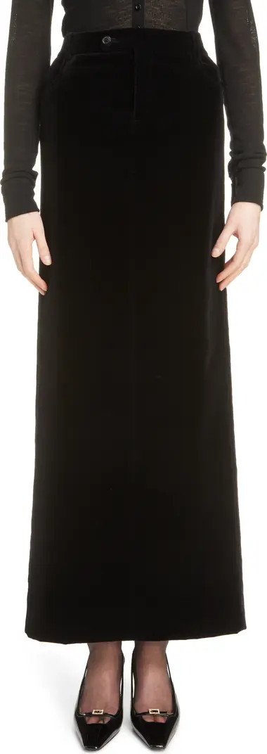 Cotton Velveteen Maxi Skirt | Nordstrom