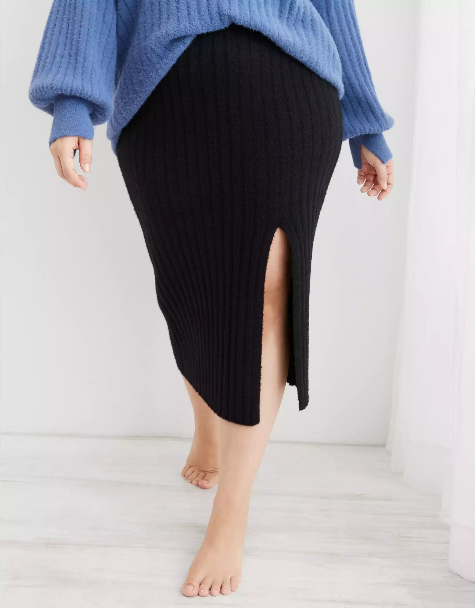 Aerie Buttercream Sweater Skirt | Aerie