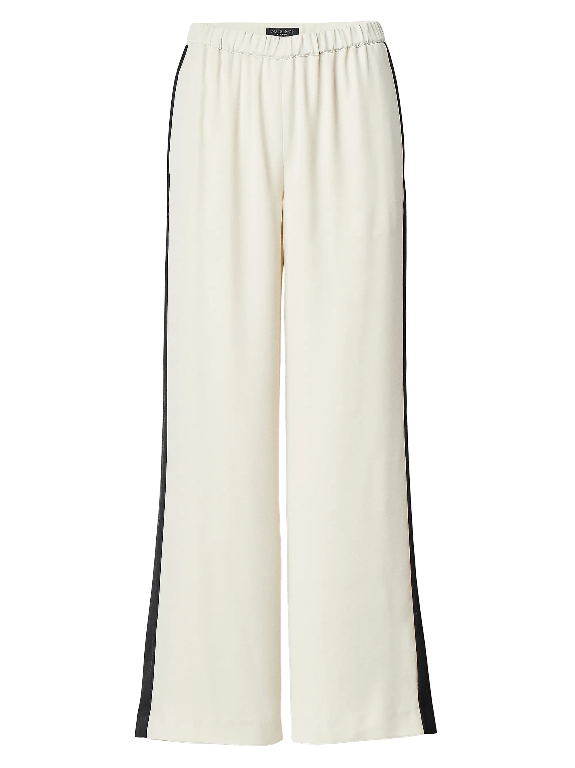 Olivia Side-Stripe Wide-Leg Elasticized Pants | Saks Fifth Avenue