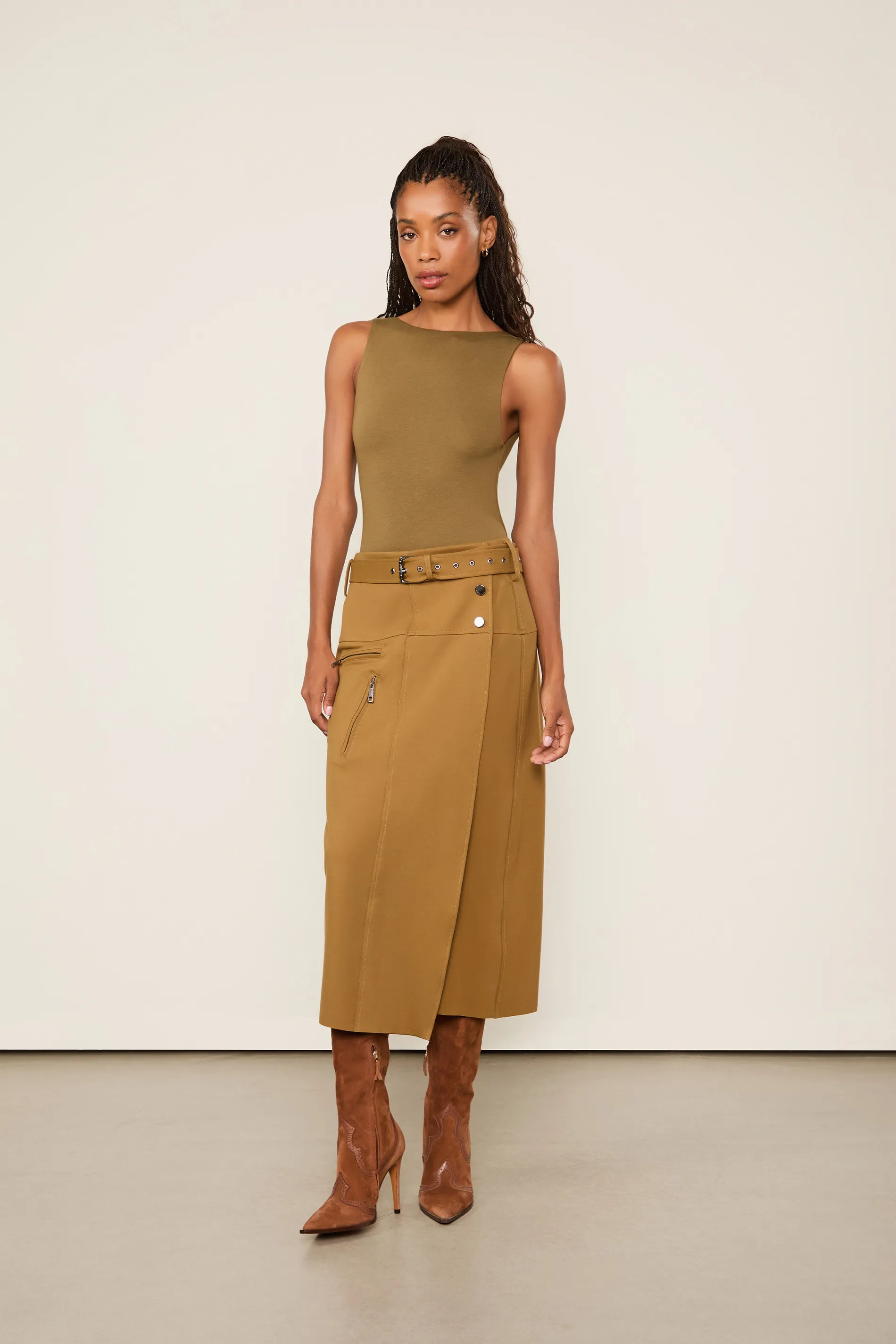 Body De Malha Regata Com Decote Verde | Animale BR