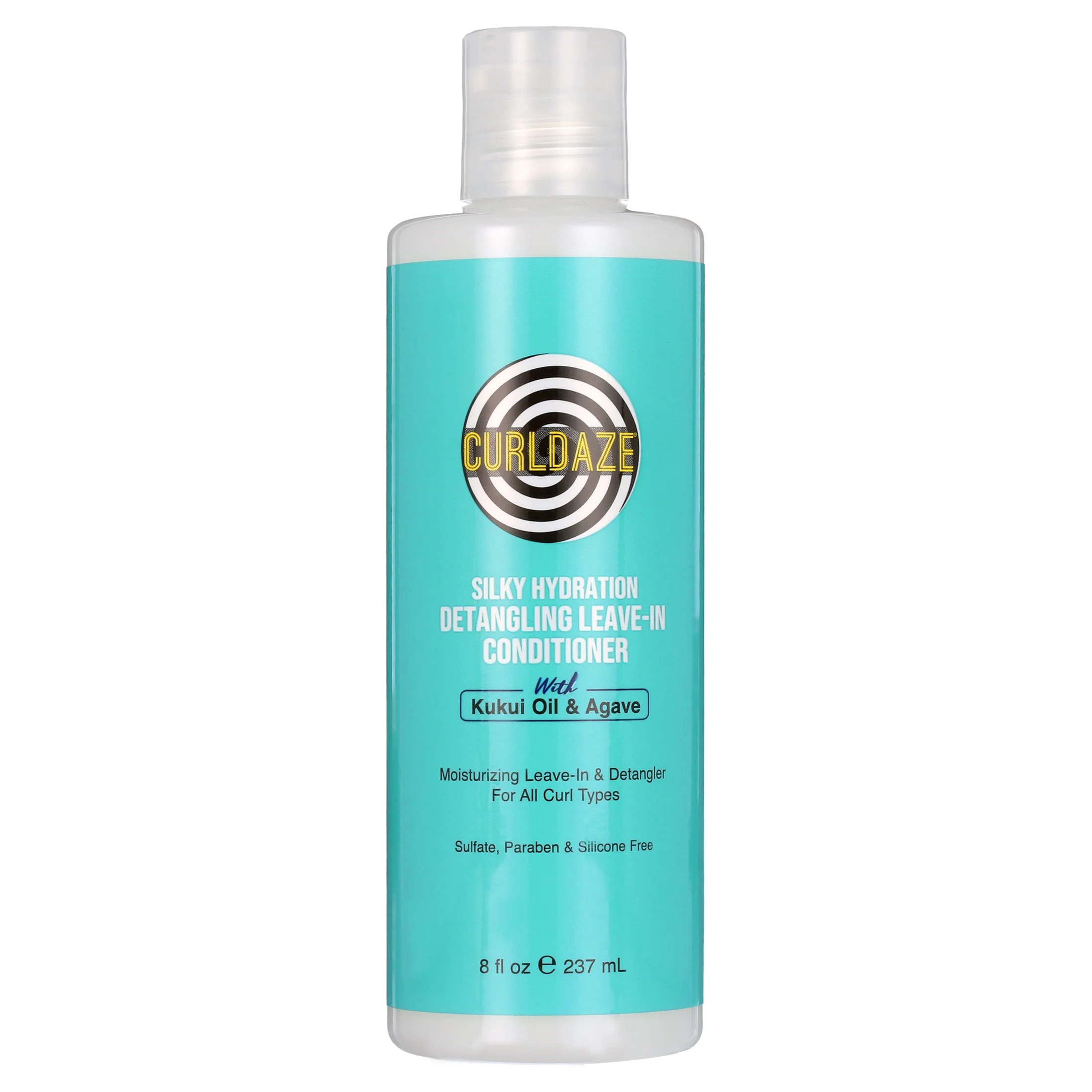 CurlDaze Silky Hydration Detangling Leave-In Conditioner with Kukui Oil and Agave 8Oz | Walmart (US)
