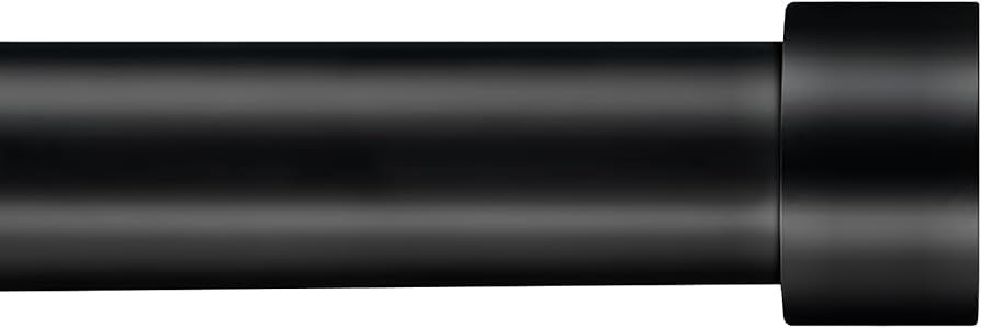 Black Curtain Rods, Curtain Rods for Windows 120 to 240, Heavy Duty 1 Inch Curtain Rod, Outdoor D... | Amazon (US)