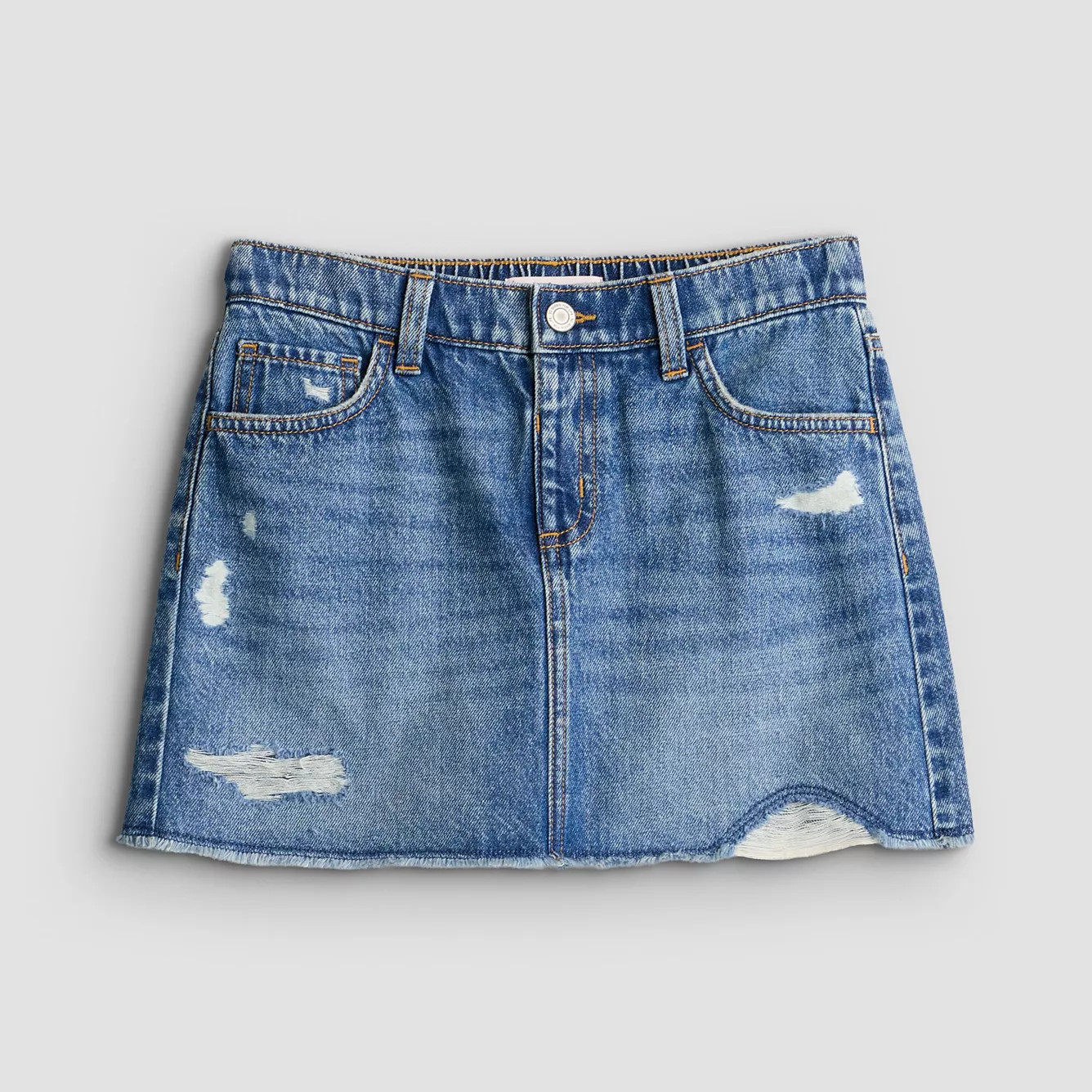 Girls 4-20 SO\u00ae Five Pocket Denim Skort in Regular & Plus Size | Kohl's