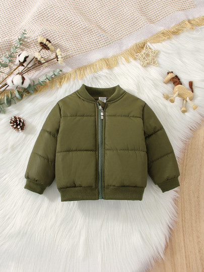 Baby Solid Zip Up Bomber Jacket
   SKU: sa2208041193333191      
          (10 Reviews)
         ... | SHEIN