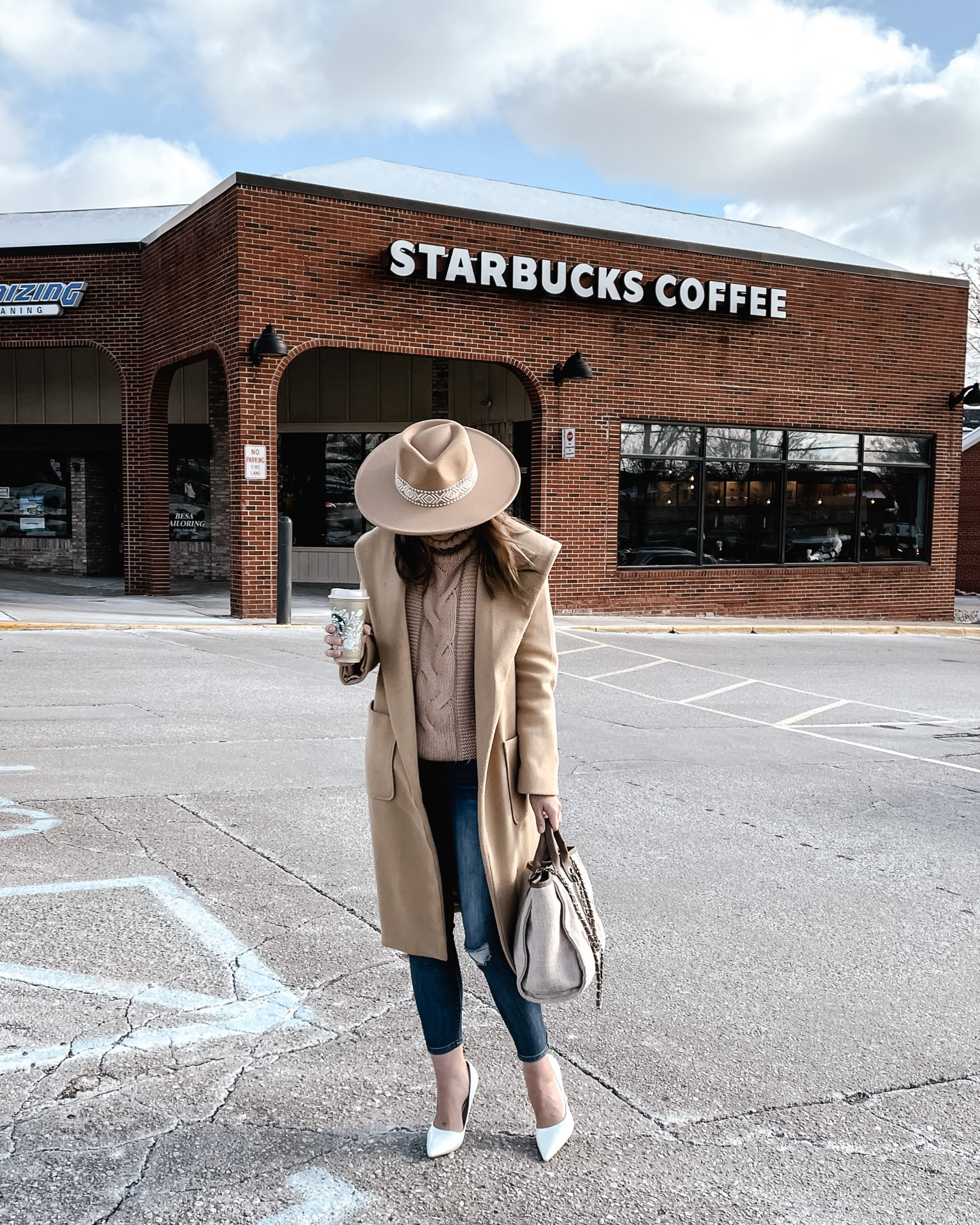 Neutral winter outfit. Pink lily style finds including fedora hat and trench coat. Cold weather fashion 

#LTKunder100 #LTKSeasonal