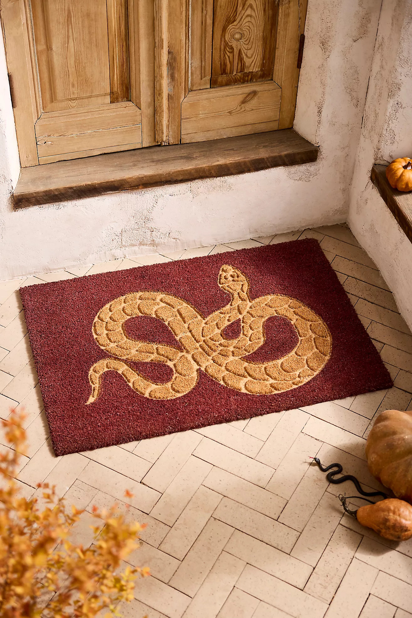 Slithering Snake Embossed Doormat | Anthropologie (US)