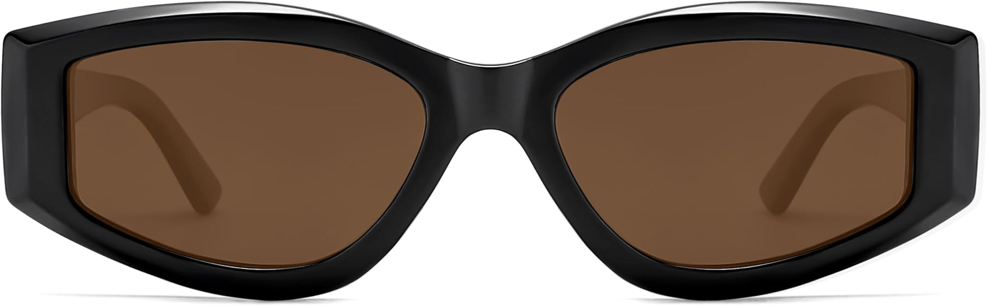 SOJOS Polarized Sunglasses Womens Mens Trendy Pentagonal Slight Cat Eye Sun Glasses 80s 90s Shade... | Amazon (US)