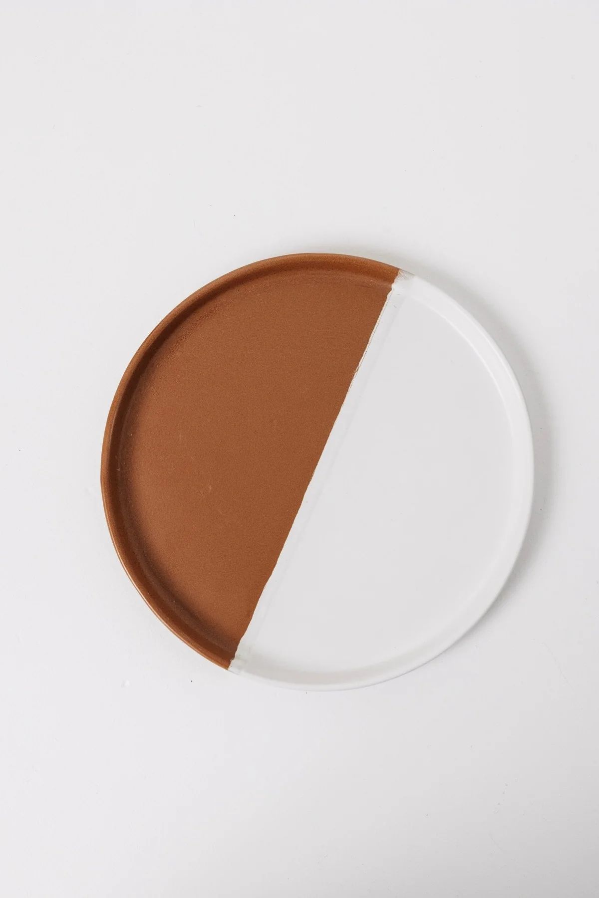 Waylon Dinner Plate - Brown/White - 11 inch | THELIFESTYLEDCO