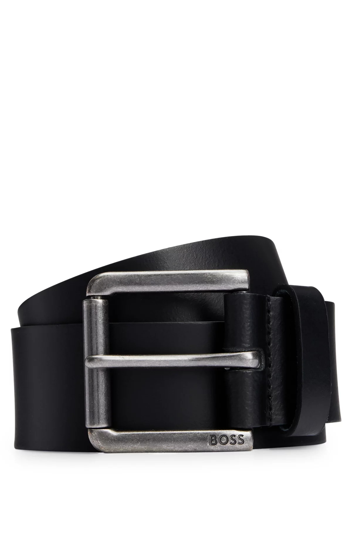 Leather belt with branded pin buckle | Hugo Boss (US)