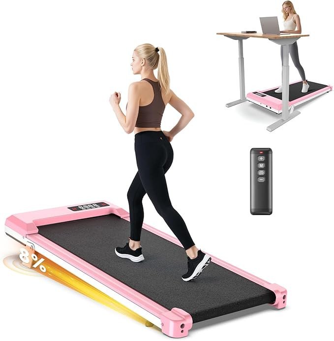 Walking Pad Treadmill with Incline,Compact Walking Pad Under Desk with Remote Control LED Display... | Amazon (US)