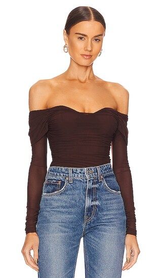Constance Top in Brown | Revolve Clothing (Global)