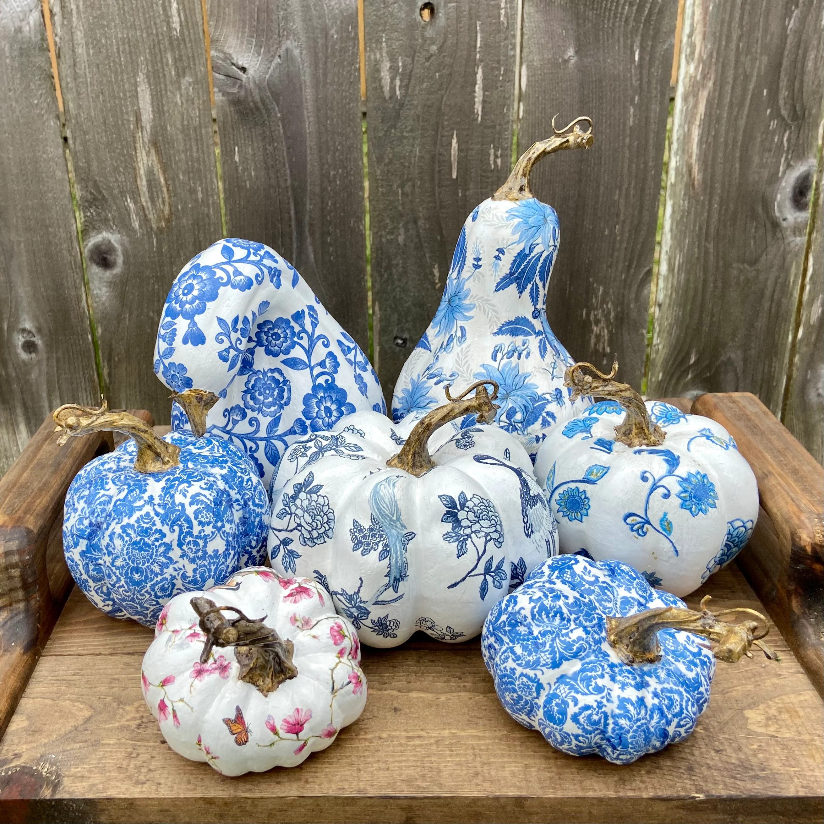 Artisan Decoupage Pumpkins | Etsy (US)