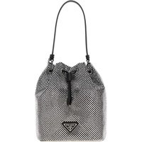 Prada Embellished Satin Bucket Bag | Balardi (US & Canada)