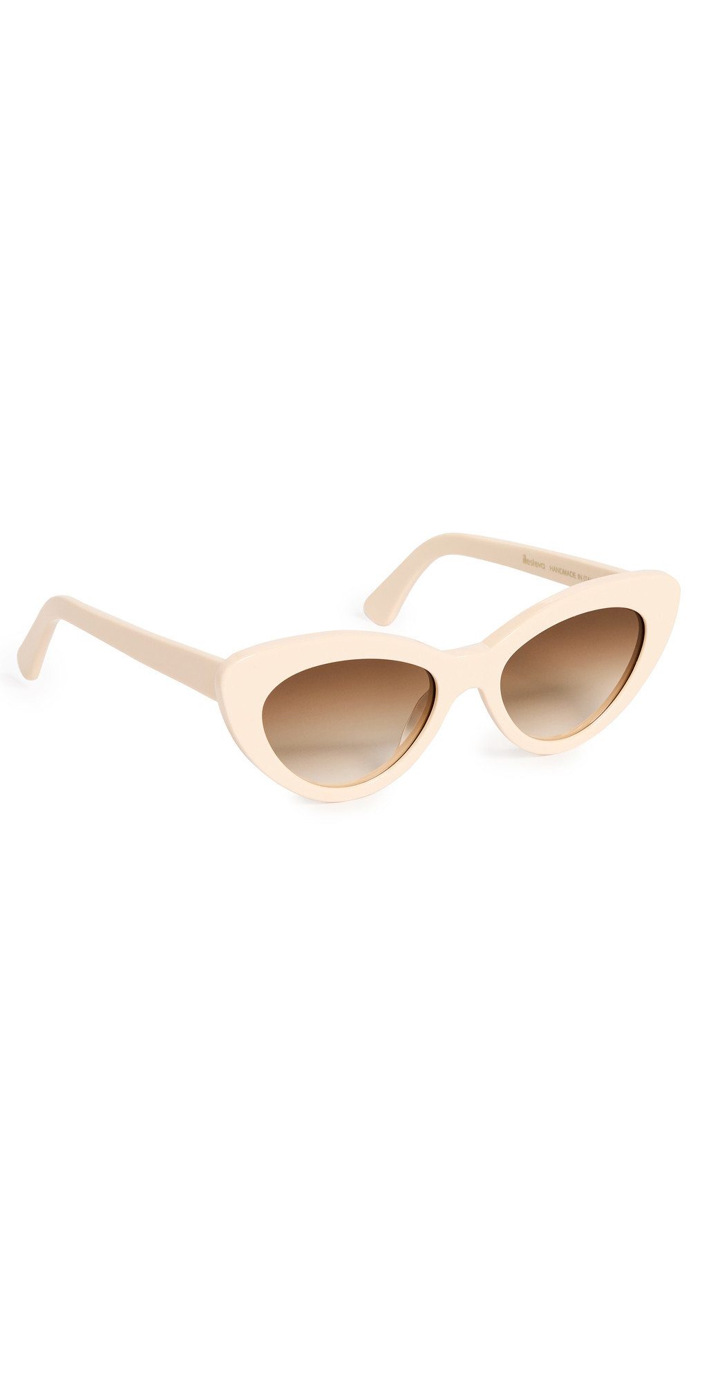 Illesteva Pamela Cream Brown Flat Gradient Sunglasses | Shopbop